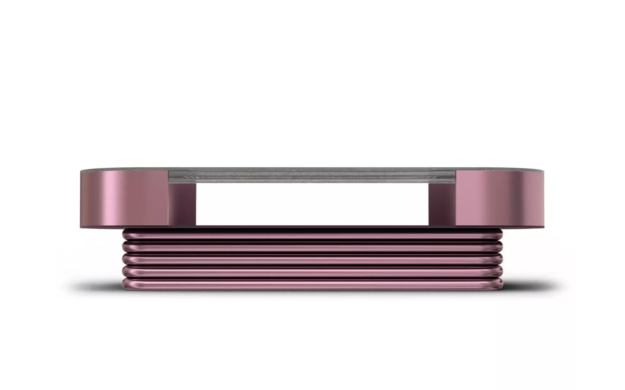 Coffee Table in Virtuo Hand-Carved Optical Glass — detail view 3